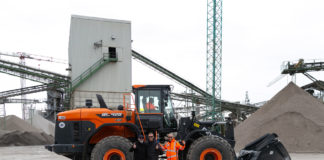 Pala gommata Develon DL420CVT-7 cava Albaredo