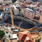 Maxi getto di calcestruzzo a Sanremo. 50 autobetoniere per le fondamenta del parcheggio