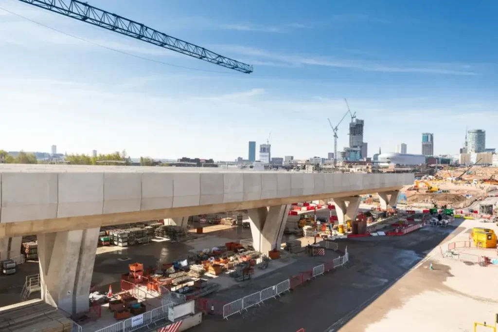 HS2 calcestruzzo protagonista Birmingham