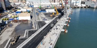 Genova, completata la nuova banchina di allestimento a Sestri Ponente